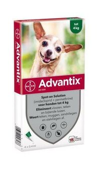 Advantix spot on 40 0-4 kg 4 pip