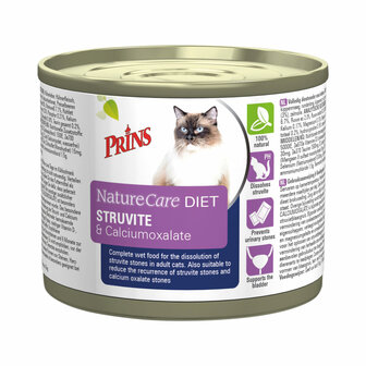 Prins NatureCare Diet Cat Struvite &amp; Calciumoxalate 200gr