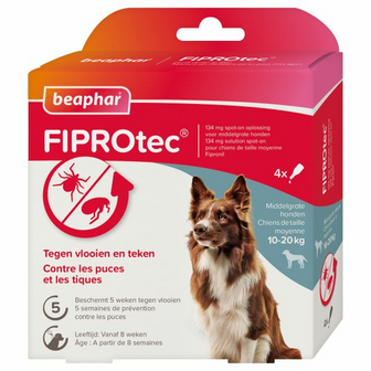 Beaphar Fiprotec Spot-On hond 10-20 kg 4 pipet