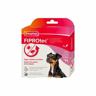 Beaphar Fiprotec Spot-On hond 2-10 kg 4 pipet