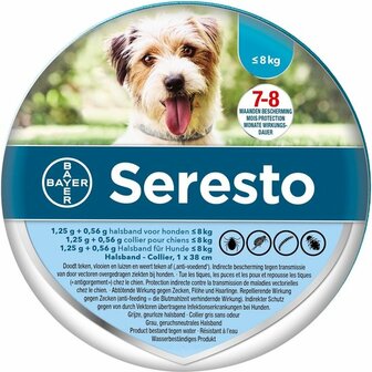 Seresto band voor de kleine honden 